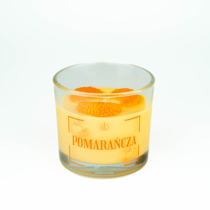 Świeca Pomarańcza – ręcznie robiona świeca z nutami bergamotki, cytryny i pomarańczy