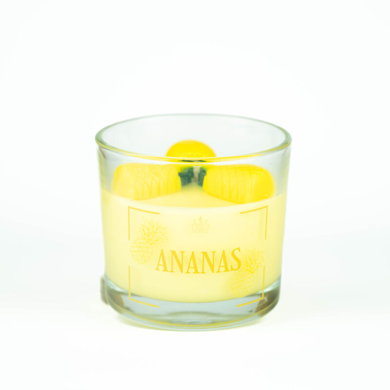Świeca Ananas 300 ml – owocowa świeca Król Świec z intensywnym zapachem ananasa